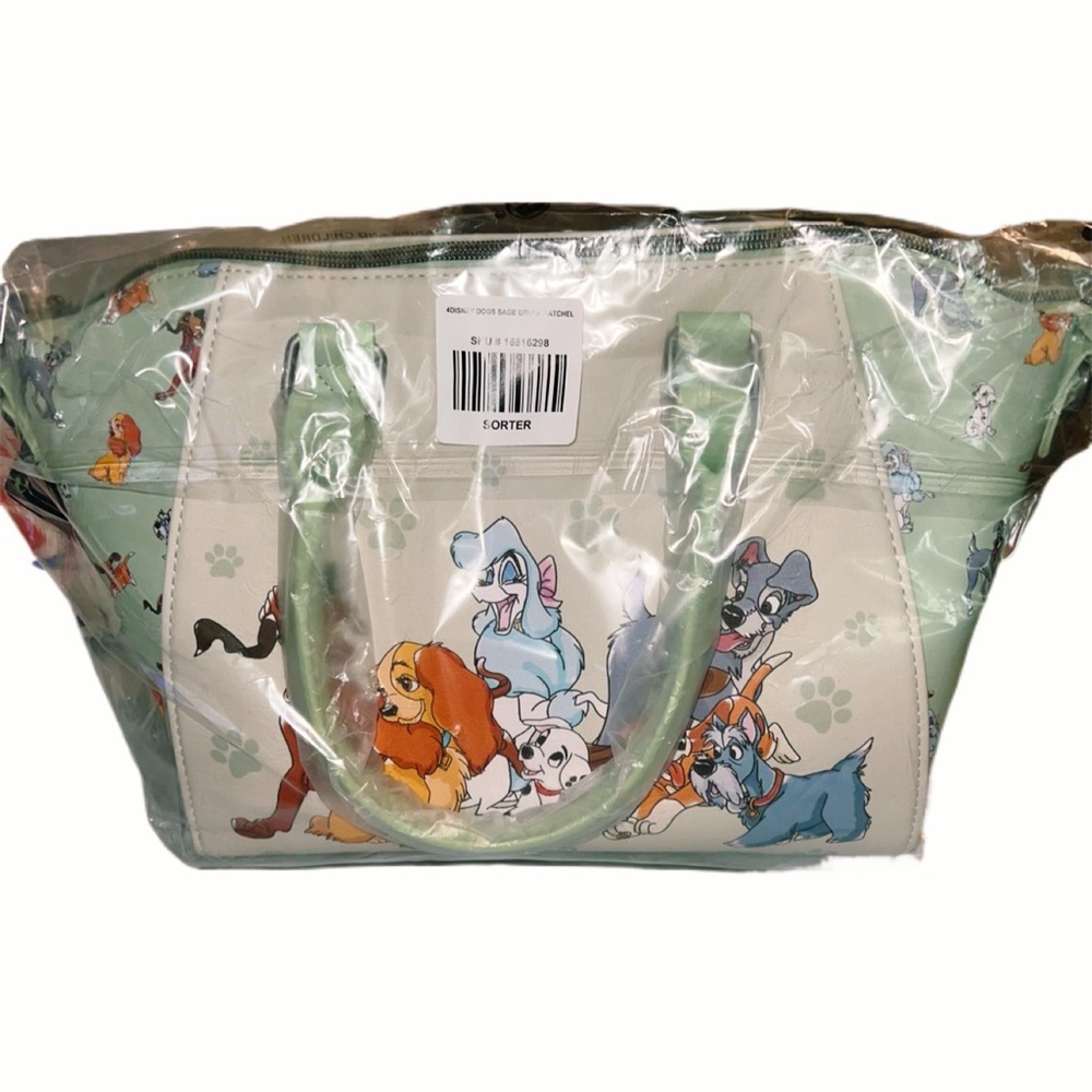 Loungefly Disney Dogs Sage Satchel Bag Tote Purse NWT - Picture 5 of 10